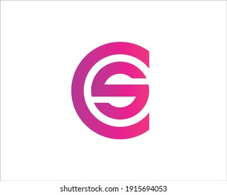 Design-Vektorvorlage für Buchstaben, cs und SC-Logo