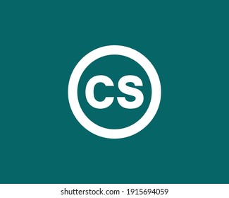 plantilla vectorial de diseño de logotipo cs y sc