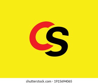 plantilla vectorial de diseño de logotipo cs y sc