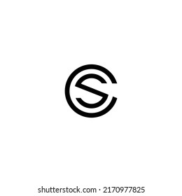 Letter CS SC Logo Design, Creative Minimal CS SC Monogram