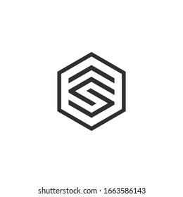 Letter CS, SC logo Template Vector