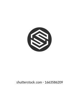 Letra CS, vector de plantillas de logotipo SC