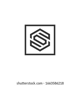 Letter CS, SC logo Template Vector