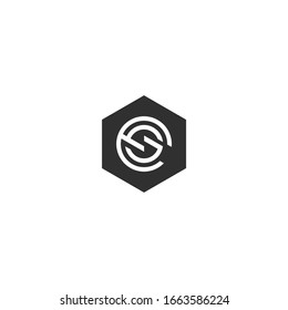 Letter CS, SC logo Template Vector