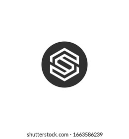 Letter CS, SC logo Template Vector