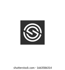 Letter CS, SC Logo Template Vektorillustration