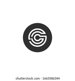 Letter CS, SC logo Template Vector