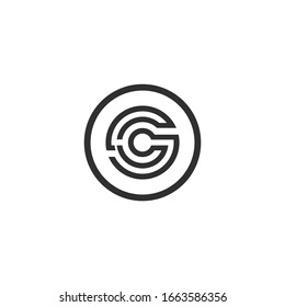 Letter CS, SC logo Template Vector