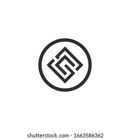 Letter CS, SC logo Template Vector