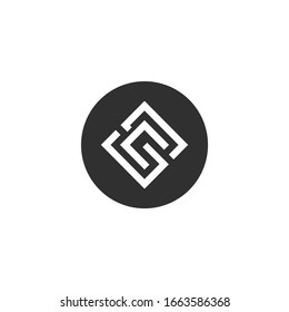 Letter CS, SC logo Template Vector