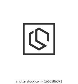Letter CS, SC logo Template Vector