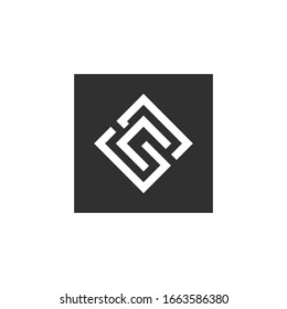 Letter CS, SC logo Template Vector