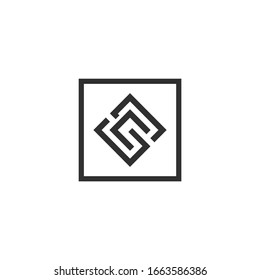 Letter CS, SC logo Template Vector