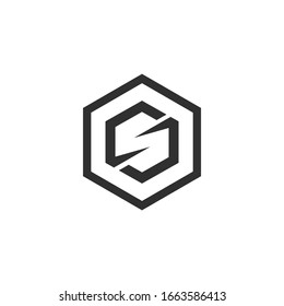 Letter CS, SC logo Template Vector