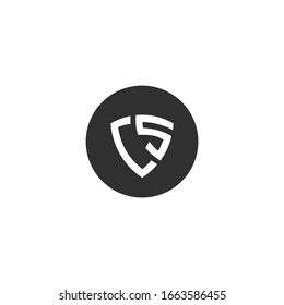 Letra CS, vector de plantillas de logotipo SC