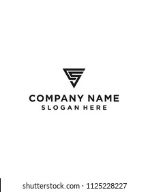 letter cs shield logo design vector illustration template