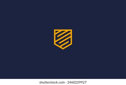 letter cs with shield logo icon design vector design template inspiration