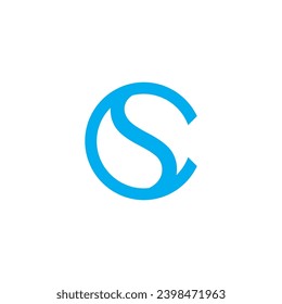 Letter CS yin yang logo design, abstract logo, round, consultant, technology, innovative, text. letter, digits, font, typography, abc, medical, health, fashion.