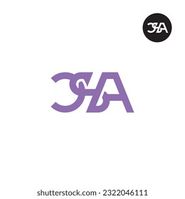 Diseño de logotipo de monograma CSA
