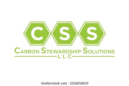 letter CSS hexagon logo design