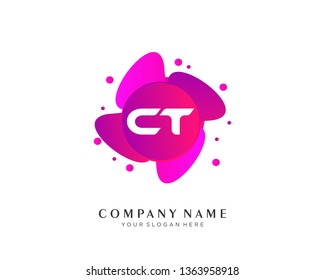 Letter CT logo vector concept design - Vector