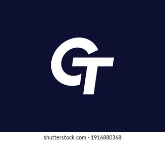 letter ct and tc logo design vector template