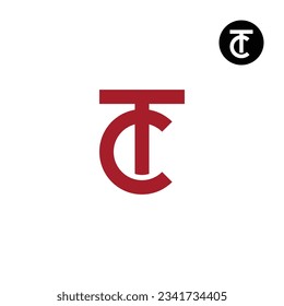 Letter CT TC Monogram Logo Design
