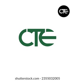Letter CTE Monogram Logo Design svg
