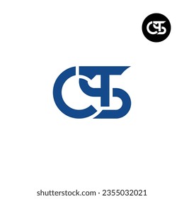 Letter CTS CST Monogram Logo Design