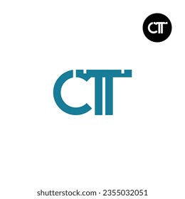 Diseño de logotipo de monograma CTT