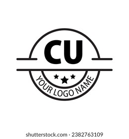 letter CU logo. C U. CU logo design vector illustration for creative company, business, industry