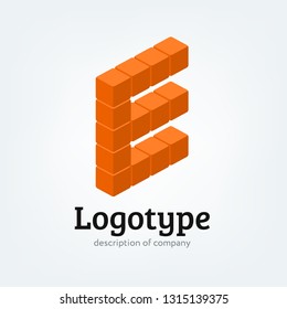 Letter cube figure logo icon design template element