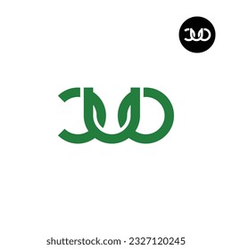 Diseño de logotipo de monograma para carta CUO