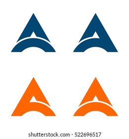 A Letter Curve Logo Template Illustration Design. Vector EPS 10.