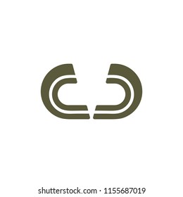 letter cv abstract logo vector