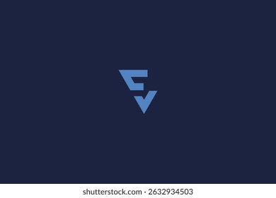 letter cv logo concept icon vector logo design template elements