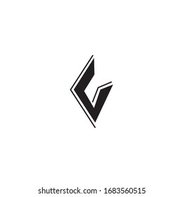 Buchstabe cv-Logo-Illustration der Vektorillustration