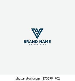 Letter CV Logo template design