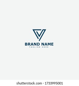 Letter CV Logo template design