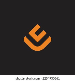 vector de logotipo de línea geométrica simple cv de letra 