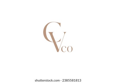 letter cv vc logo design for fashion brand