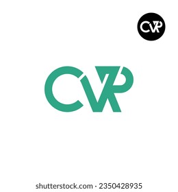 Diseño de logotipo de monograma CVP