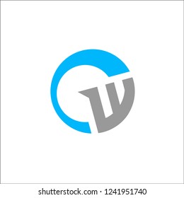 letter CW logo