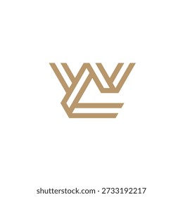 Letter CW Triangle Logo Design 