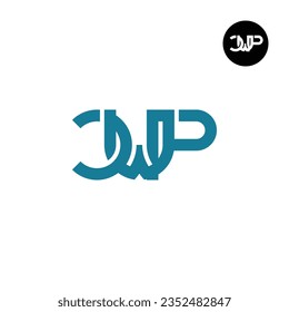 Logo-Design des Briefes CWP Monogram