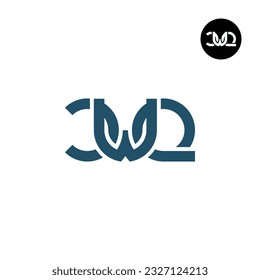 Diseño de logotipo de monograma CWQ