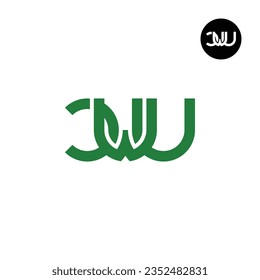 Letter CWU Monogram Logo Design
