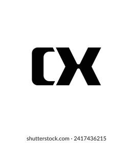 Letter CX logo icon vector
