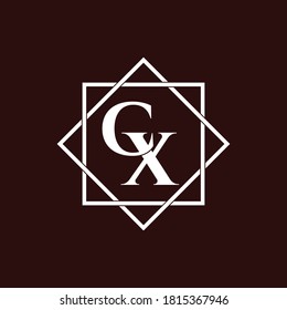 Letter CX luxury logo design vector