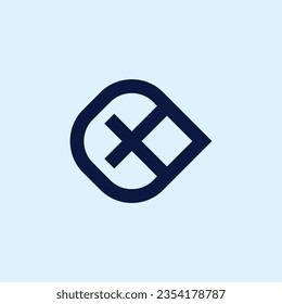Logo de Letter CX o XC